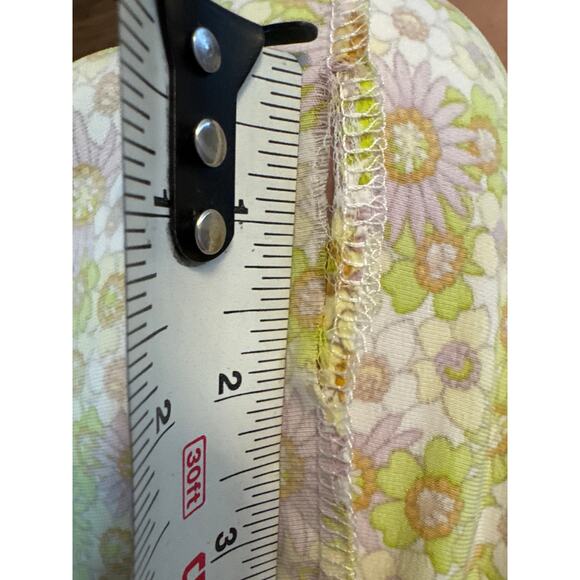 NWT Zara slip dress floral retro 60s 70s hippie spaghetti strap size SMALL *flaw - Picture 13 of 14